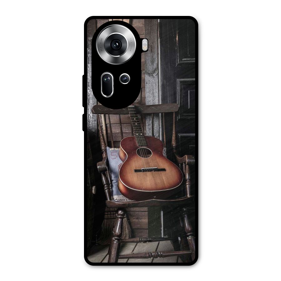 Vintage Chair Guitar Metal Back Case for Oppo Reno11 5G