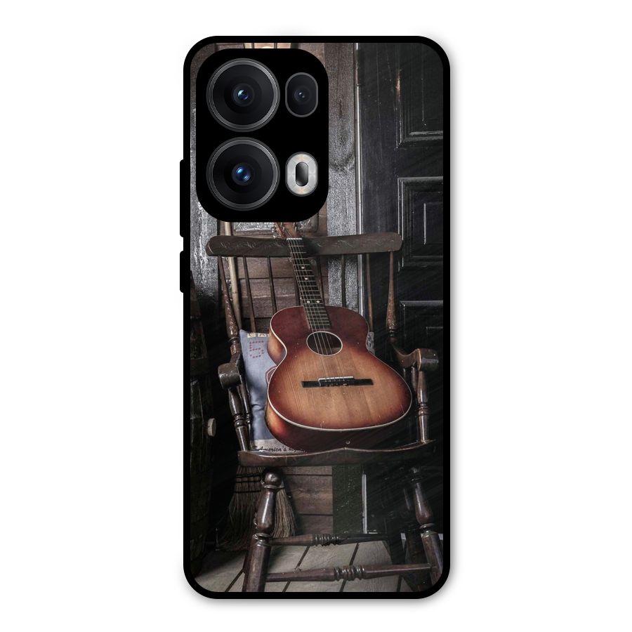 Vintage Chair Guitar Metal Back Case for Oppo Reno13 Pro