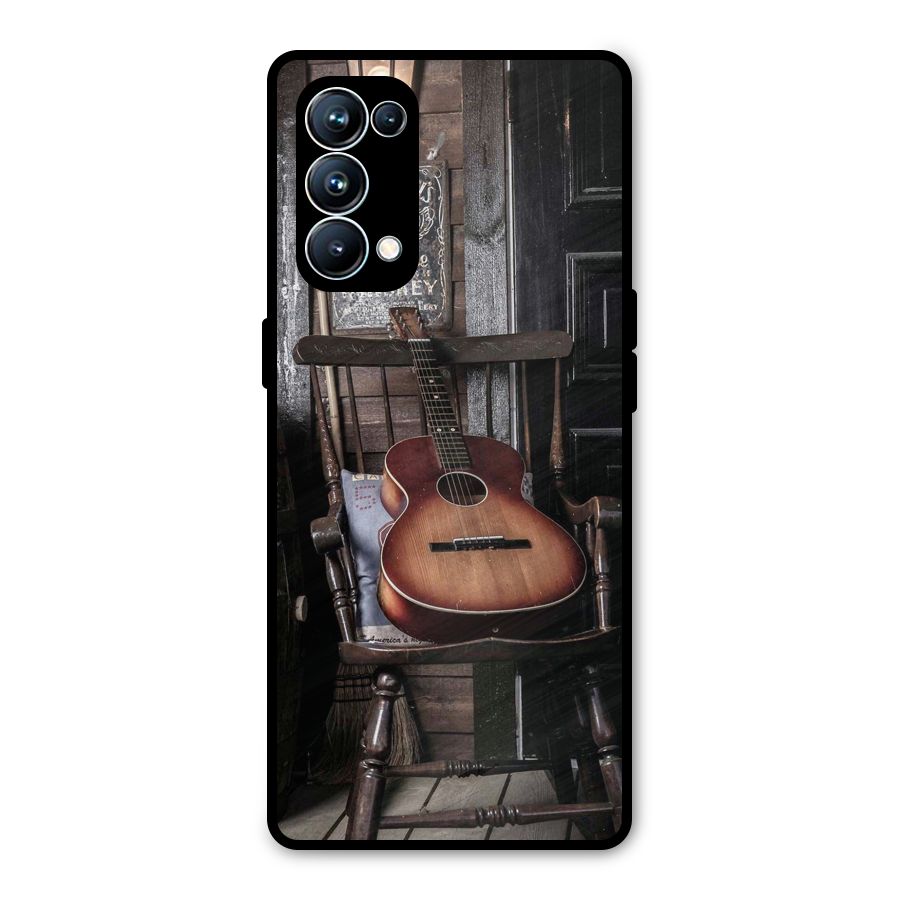 Vintage Chair Guitar Metal Back Case for Oppo Reno5 Pro 5G