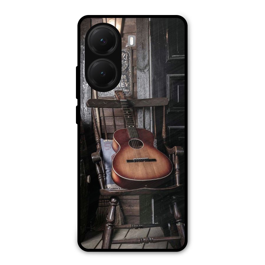 Vintage Chair Guitar Metal Back Case for Poco X7 Pro