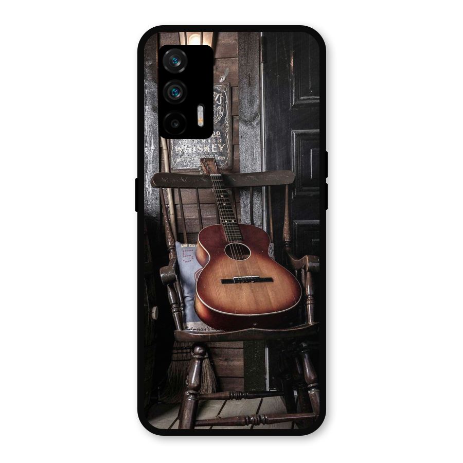 Vintage Chair Guitar Metal Back Case for Realme GT 5G