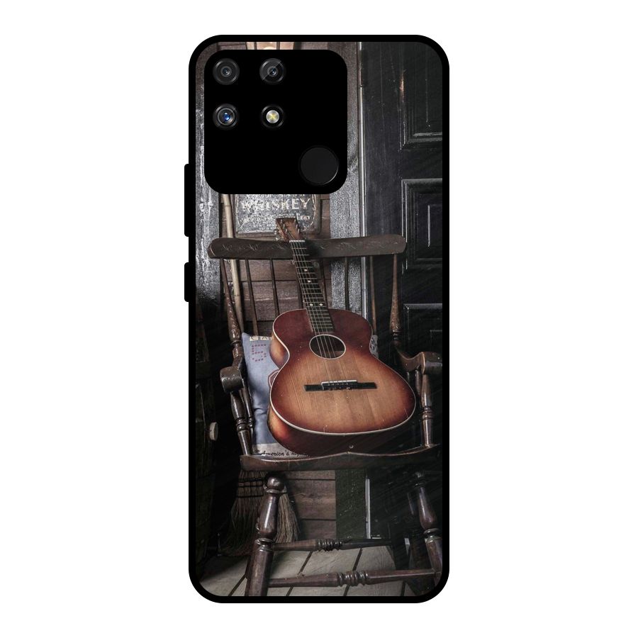 Vintage Chair Guitar Metal Back Case for Realme Narzo 50A