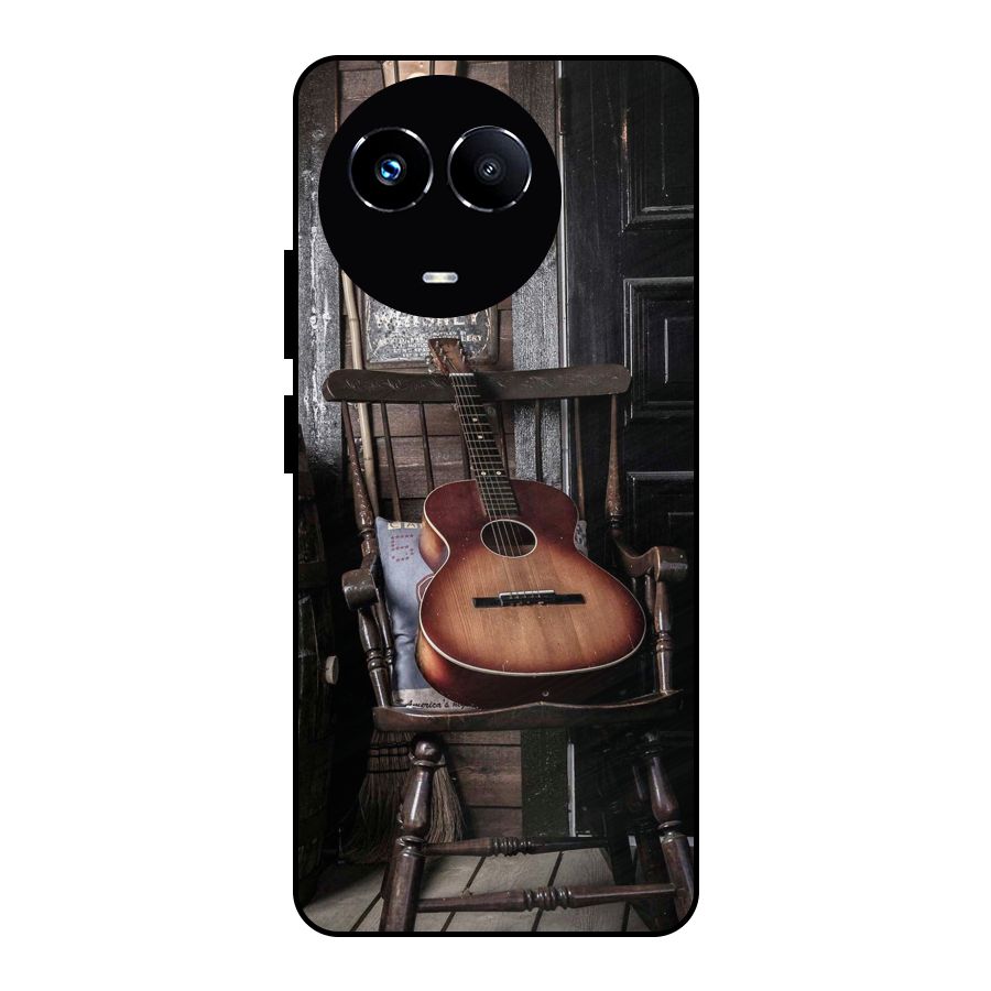 Vintage Chair Guitar Metal Back Case for Realme Narzo 60X