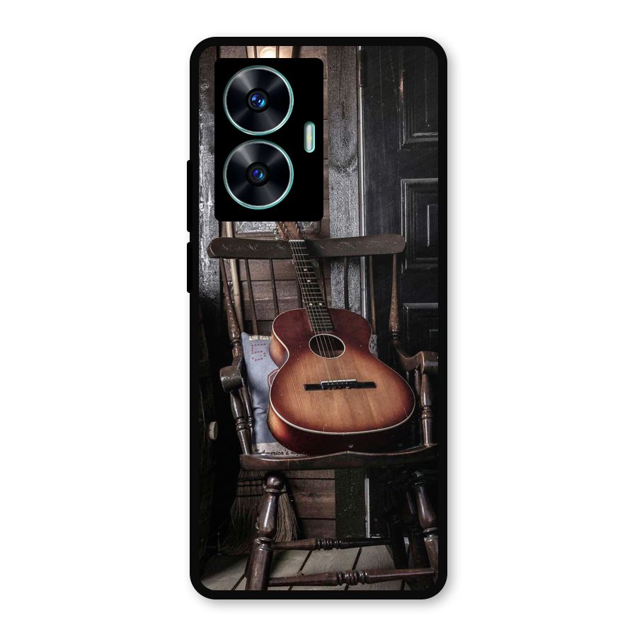 Vintage Chair Guitar Metal Back Case for Realme Narzo N55