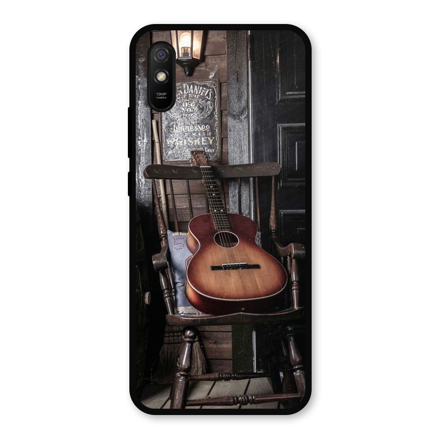 Vintage Chair Guitar Metal Back Case for Redmi 9i