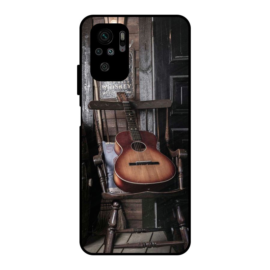 Vintage Chair Guitar Metal Back Case for Redmi Note 10S