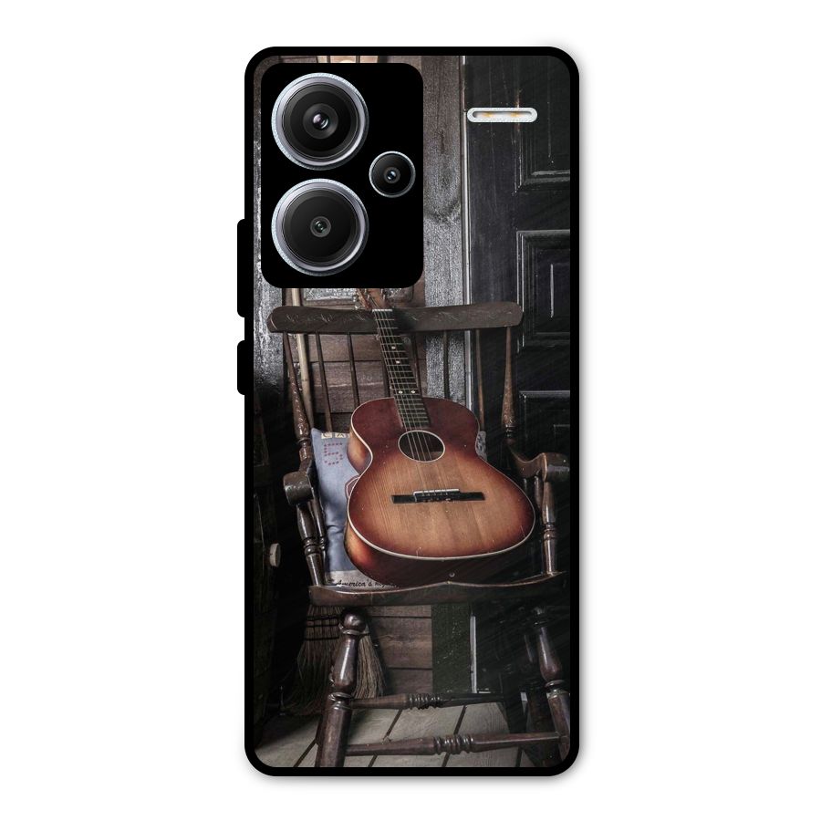 Vintage Chair Guitar Metal Back Case for Redmi Note 13 Pro Plus