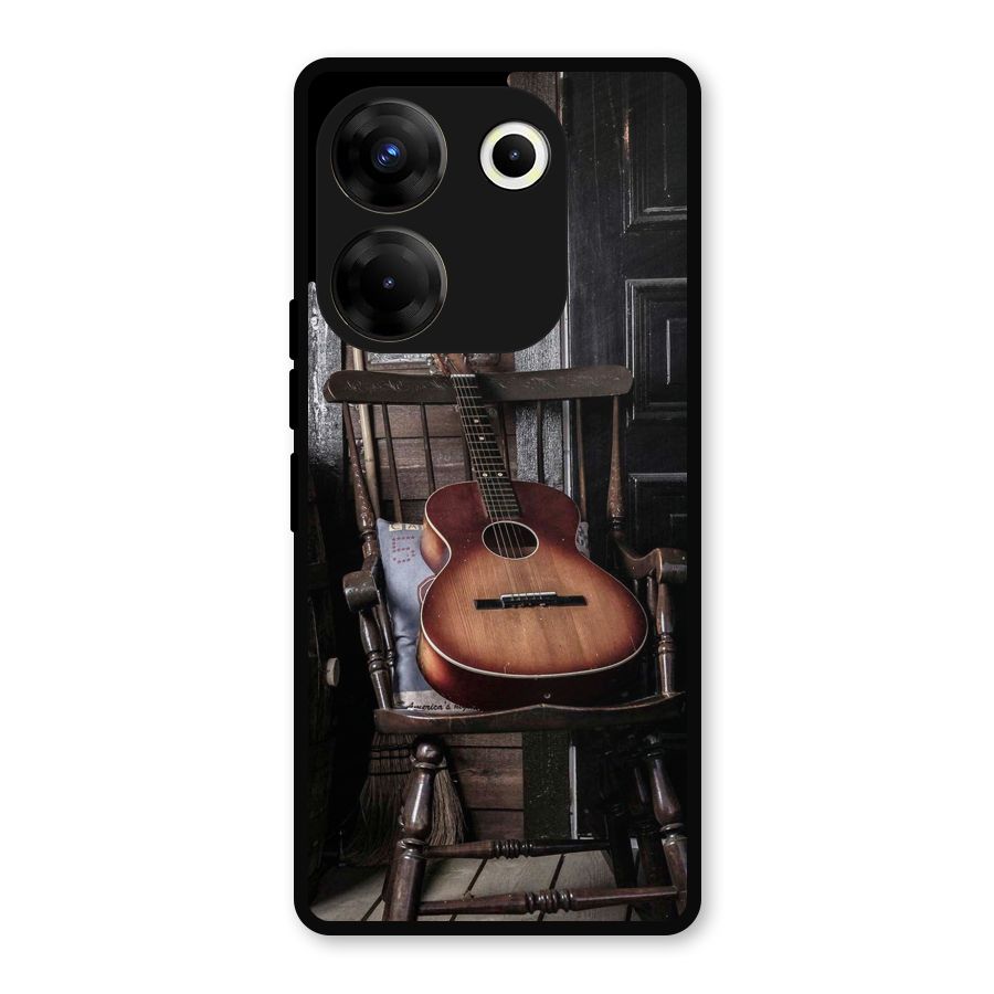 Vintage Chair Guitar Metal Back Case for Tecno Camon 20 Pro