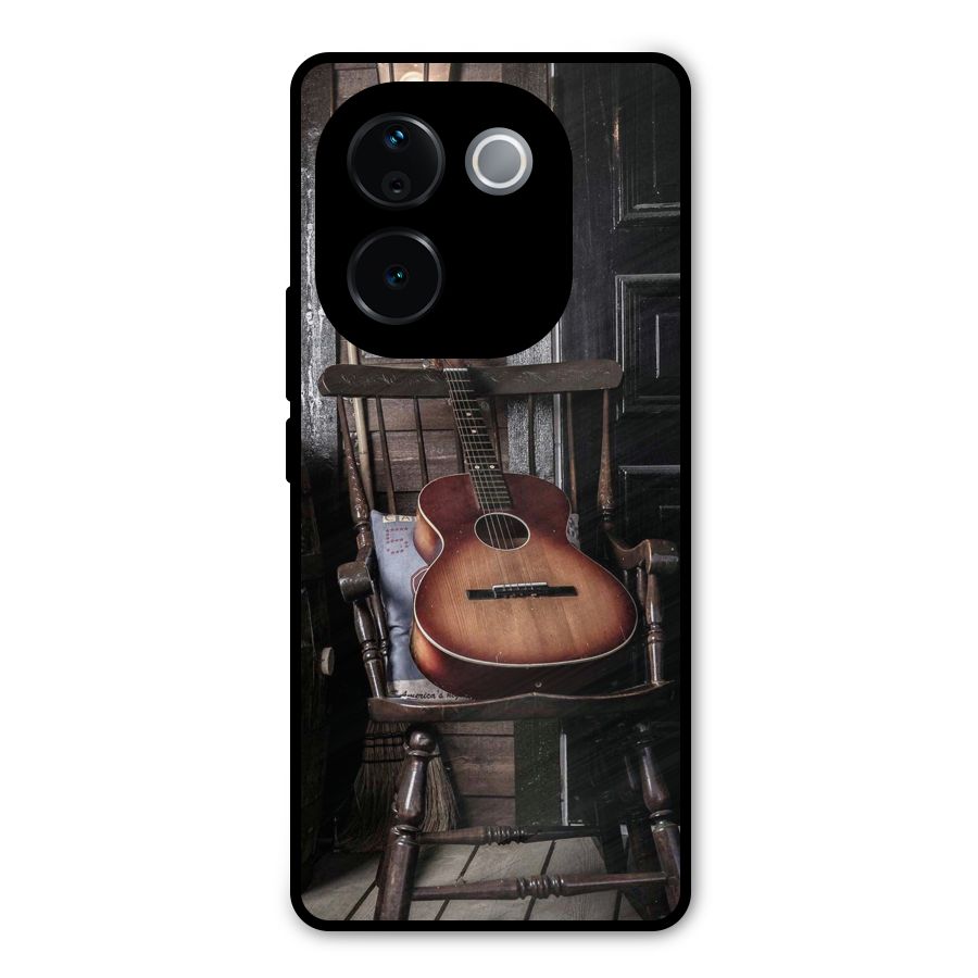 Vintage Chair Guitar Metal Back Case for Vivo T3 Pro