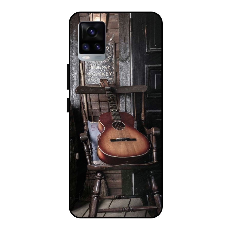 Vintage Chair Guitar Metal Back Case for Vivo V20 2021
