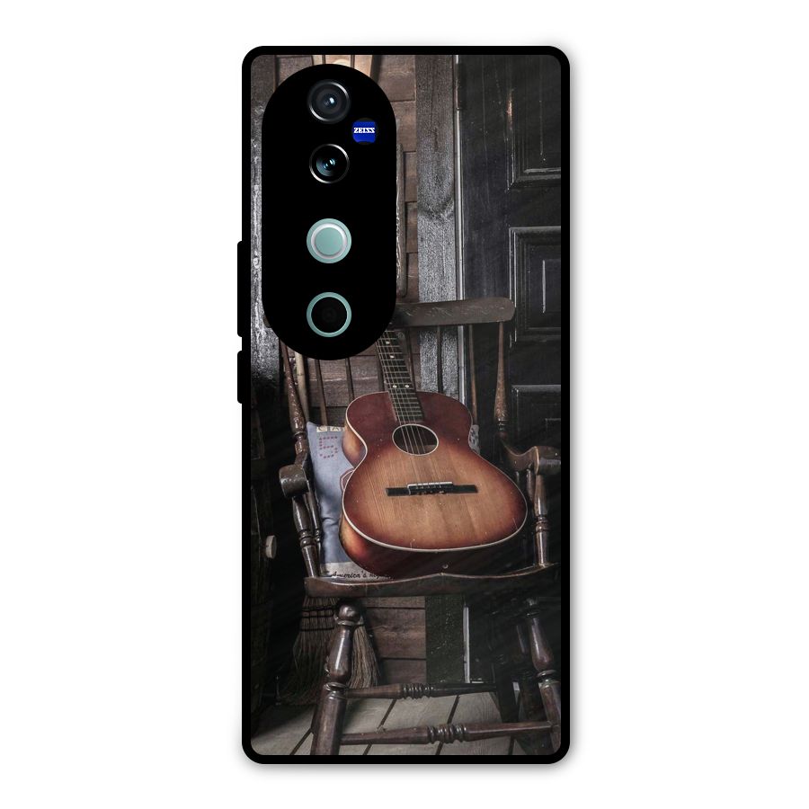 Vintage Chair Guitar Metal Back Case for Vivo V40