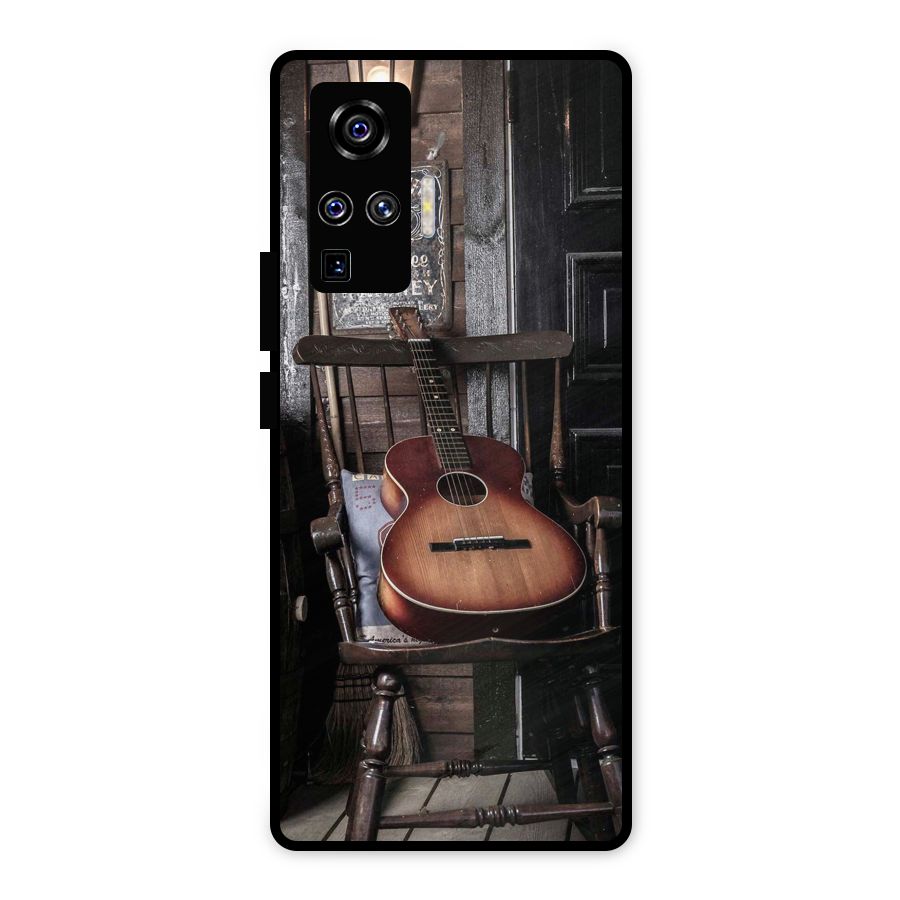 Vintage Chair Guitar Metal Back Case for Vivo X50 Pro