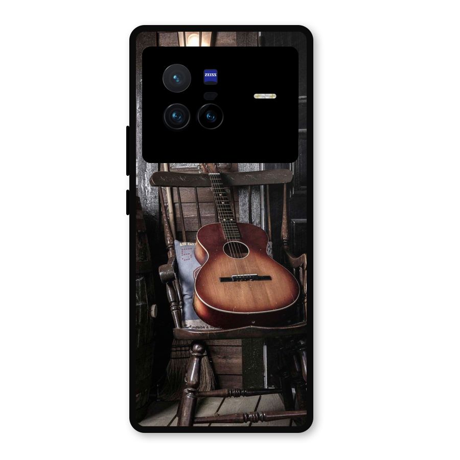 Vintage Chair Guitar Metal Back Case for Vivo X80