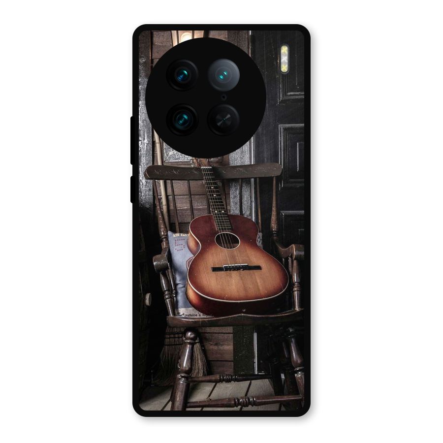 Vintage Chair Guitar Metal Back Case for Vivo X90 Pro