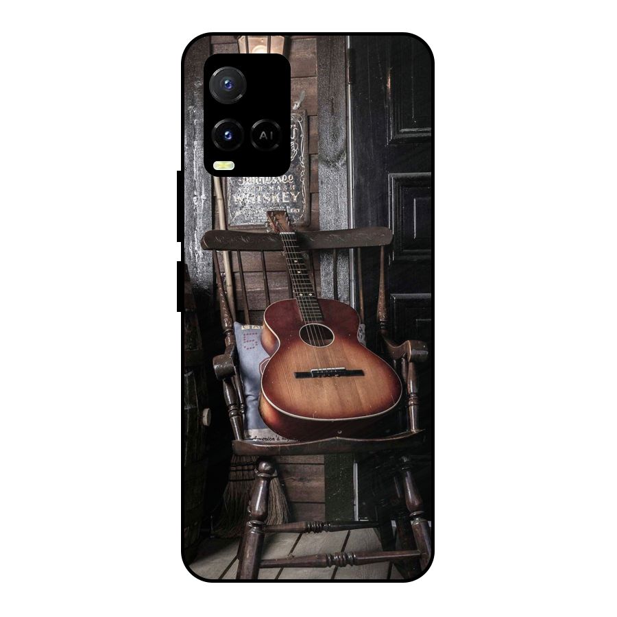 Vintage Chair Guitar Metal Back Case for Vivo Y33s