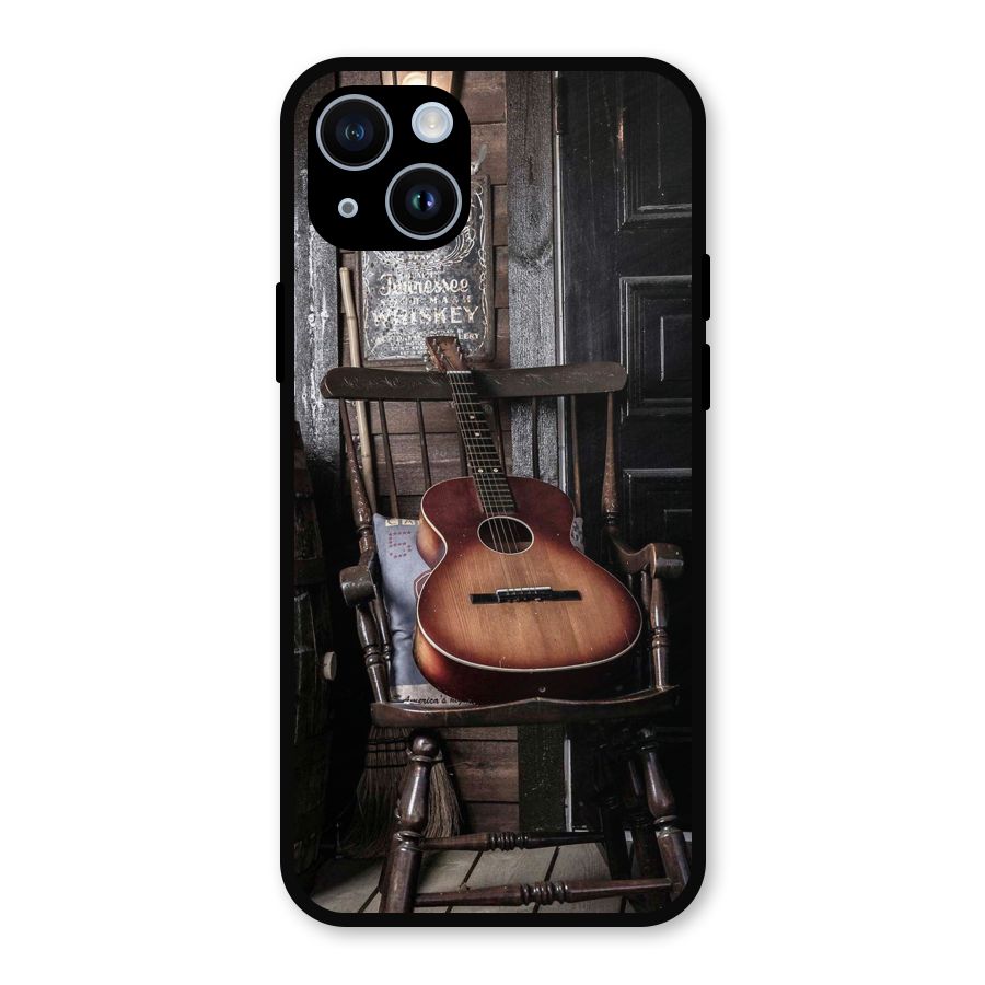 Vintage Chair Guitar Metal Back Case for iPhone 14