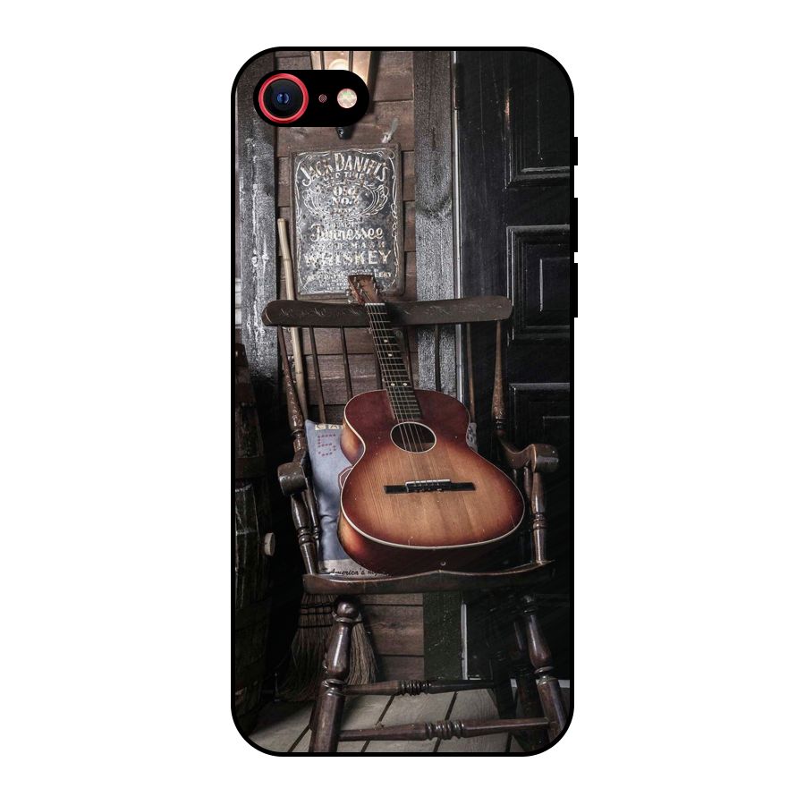 Vintage Chair Guitar Metal Back Case for iPhone 8