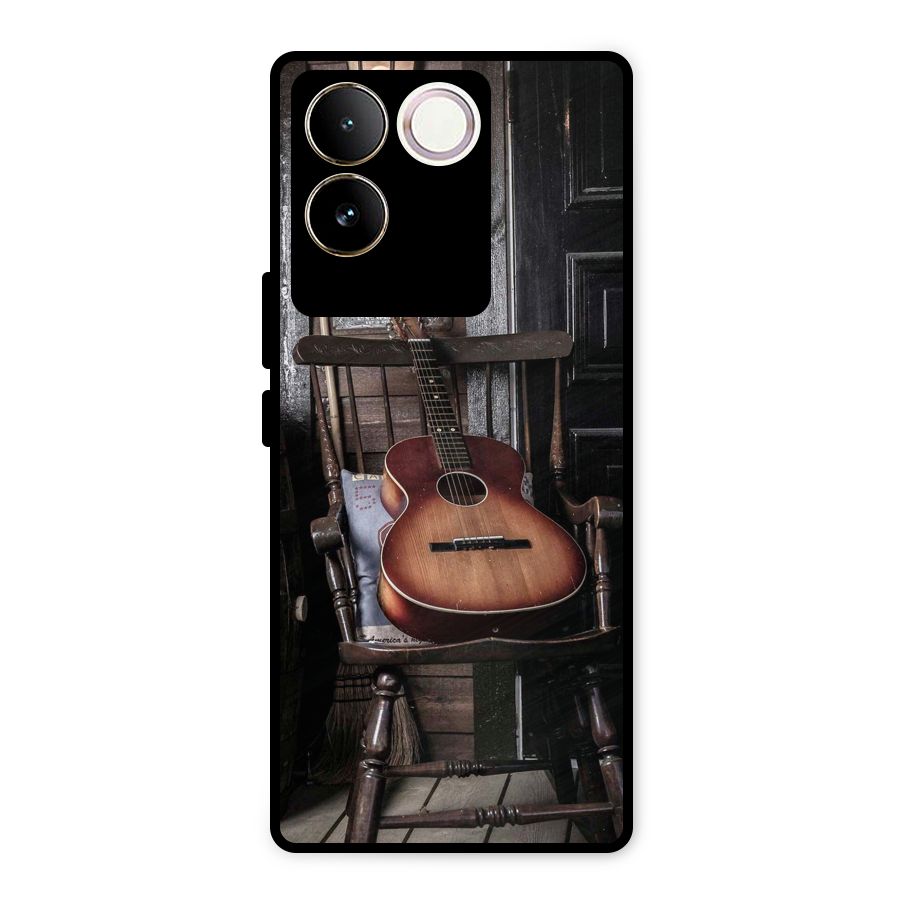 Vintage Chair Guitar Metal Back Case for iQOO Z7 Pro