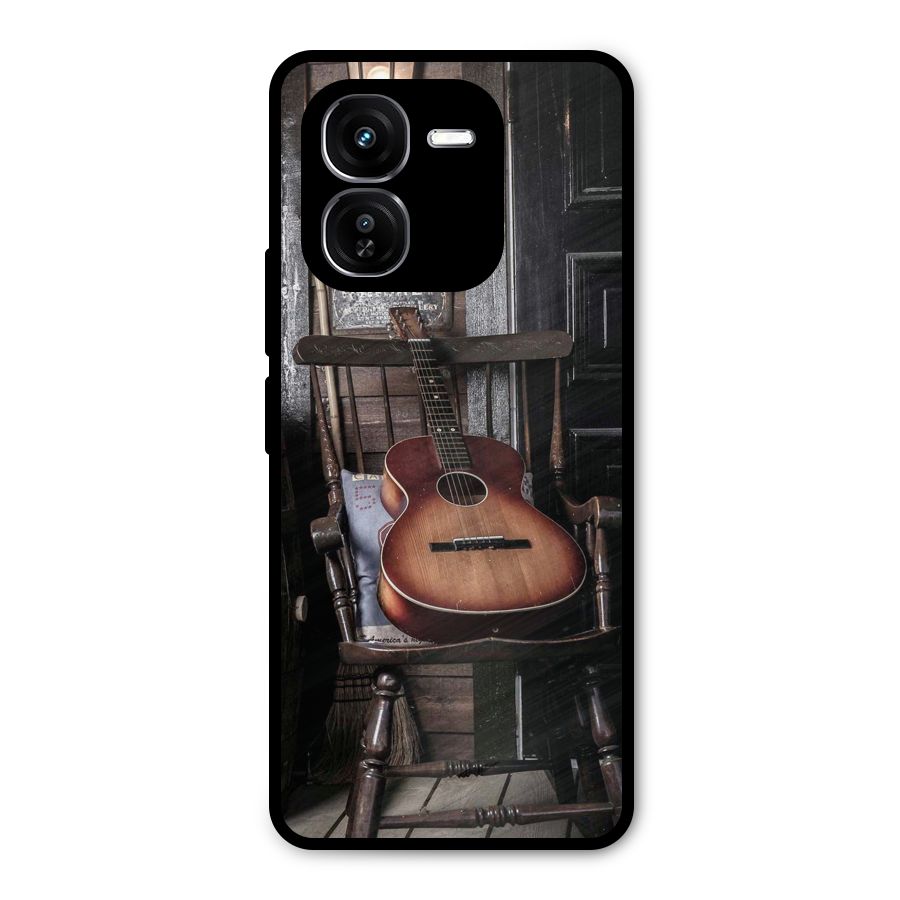 Vintage Chair Guitar Metal Back Case for iQOO Z9x