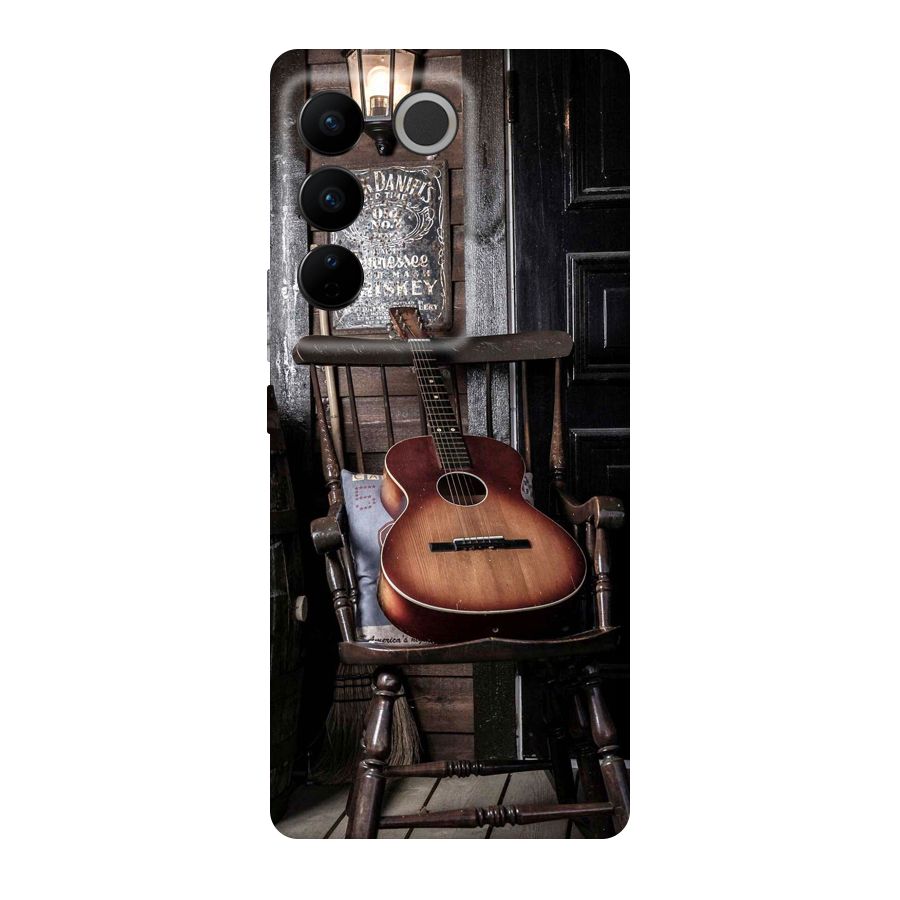 Vintage Chair Guitar Original Polycarbonate Back Case for Vivo V27