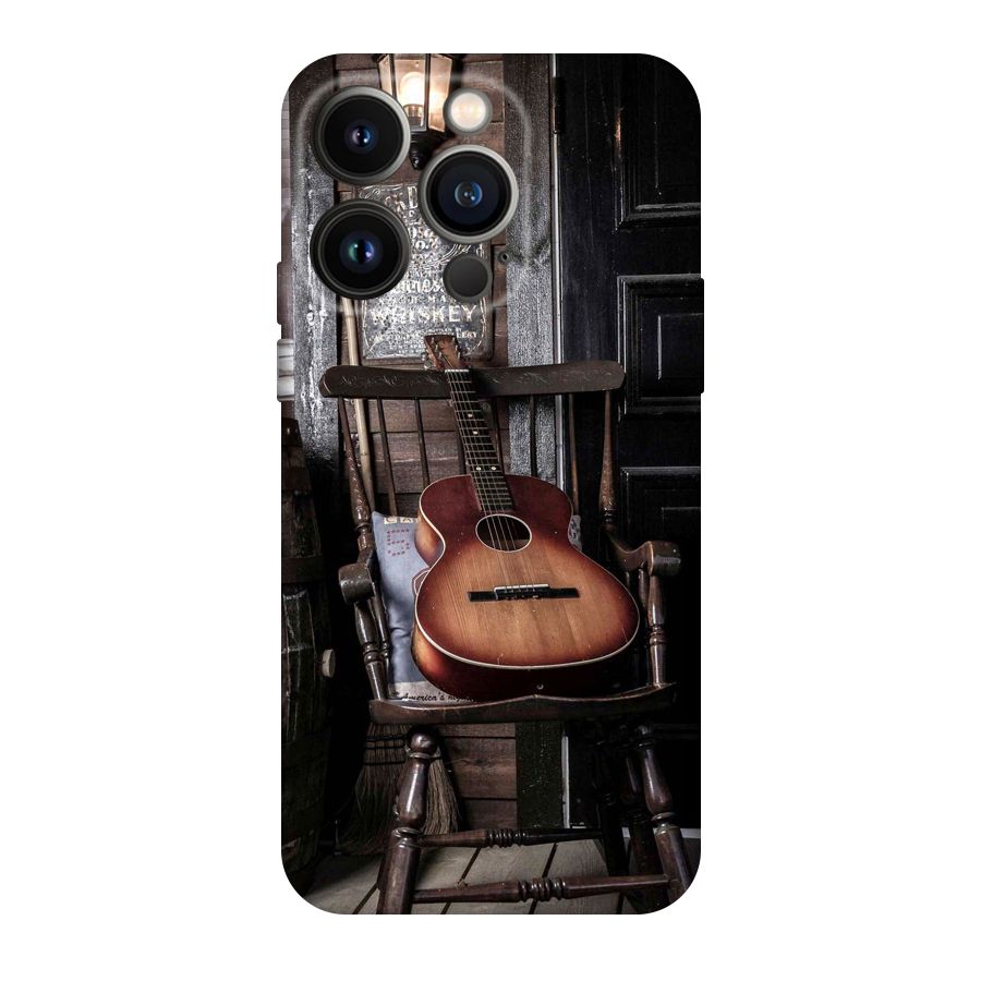 Vintage Chair Guitar Original Polycarbonate Back Case for iPhone 14 Pro