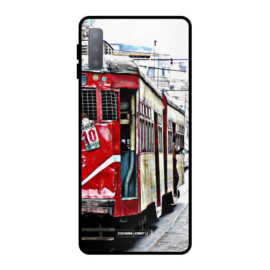 Vintage Citystyle Metal Back Case for Galaxy A7 (2018)