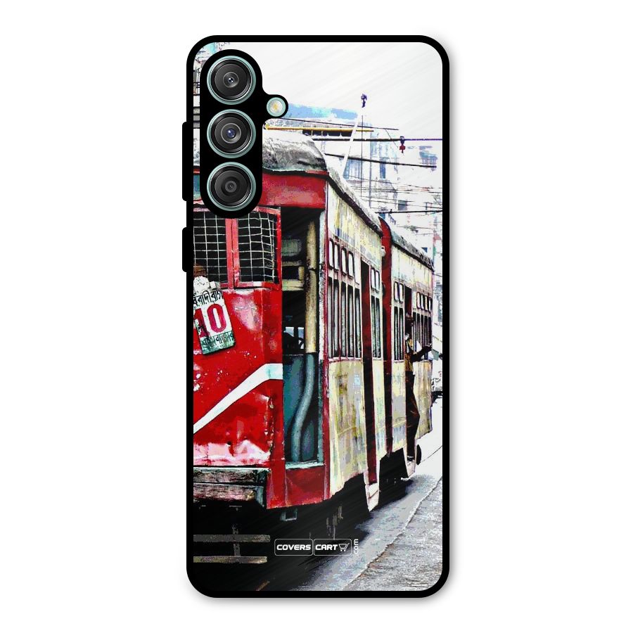 Vintage Citystyle Metal Back Case for Galaxy M55 5G