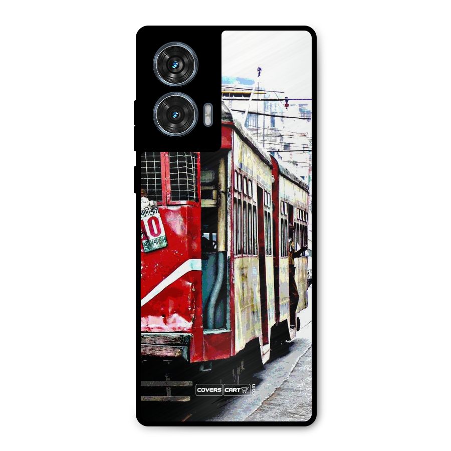 Vintage Citystyle Metal Back Case for Motorola Edge 50 Fusion
