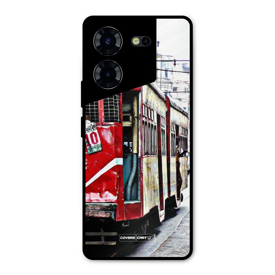 Vintage Citystyle Metal Back Case for Tecno Pova 5 Pro 5G
