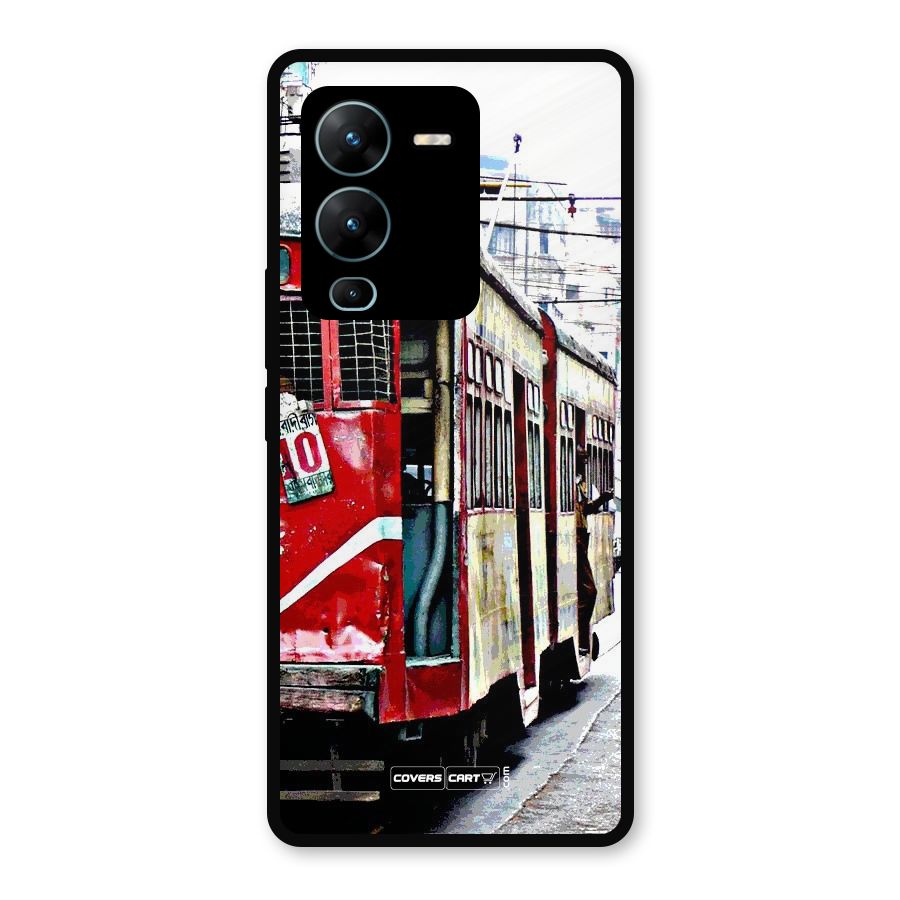 Vintage Citystyle Metal Back Case for Vivo V25 Pro