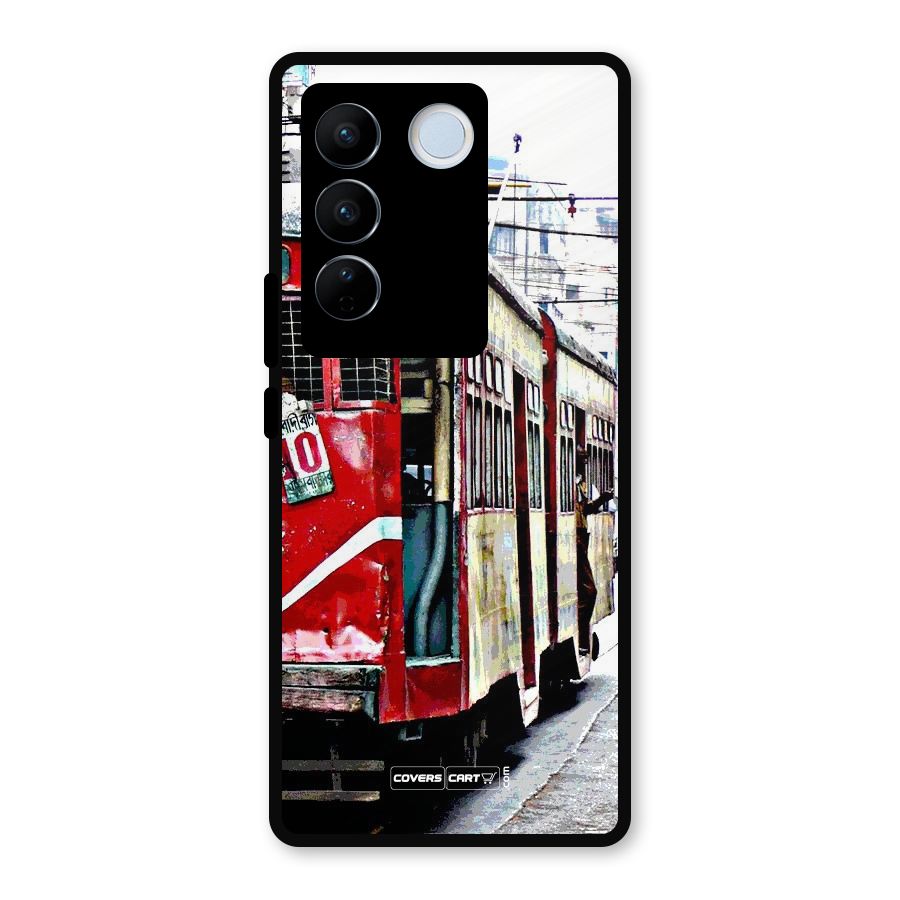 Vintage Citystyle Metal Back Case for Vivo V27 Pro