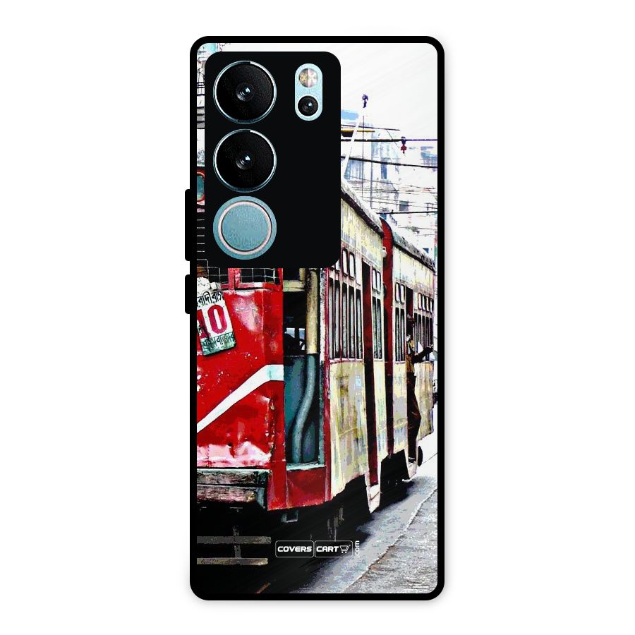 Vintage Citystyle Metal Back Case for Vivo V29 Pro