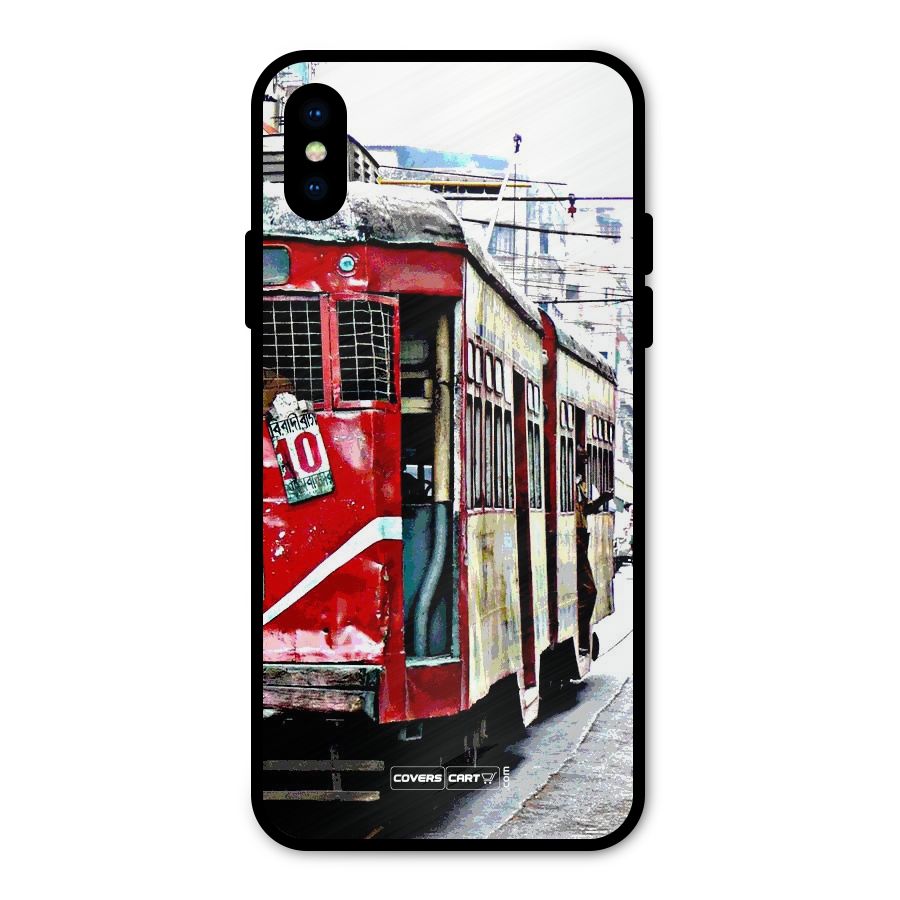 Vintage Citystyle Metal Back Case for iPhone XS