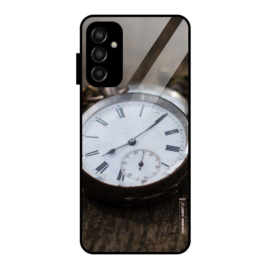 Vintage Clock Glass Back Case for Galaxy F13