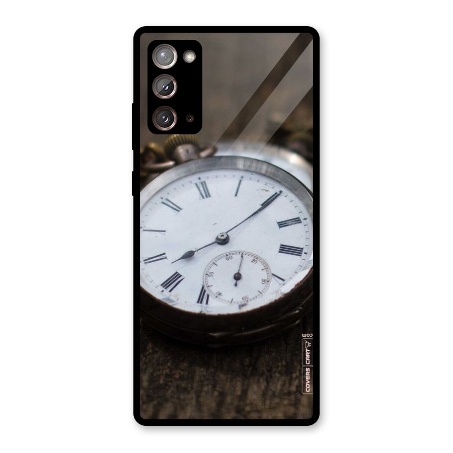 Vintage Clock Glass Back Case for Galaxy Note 20