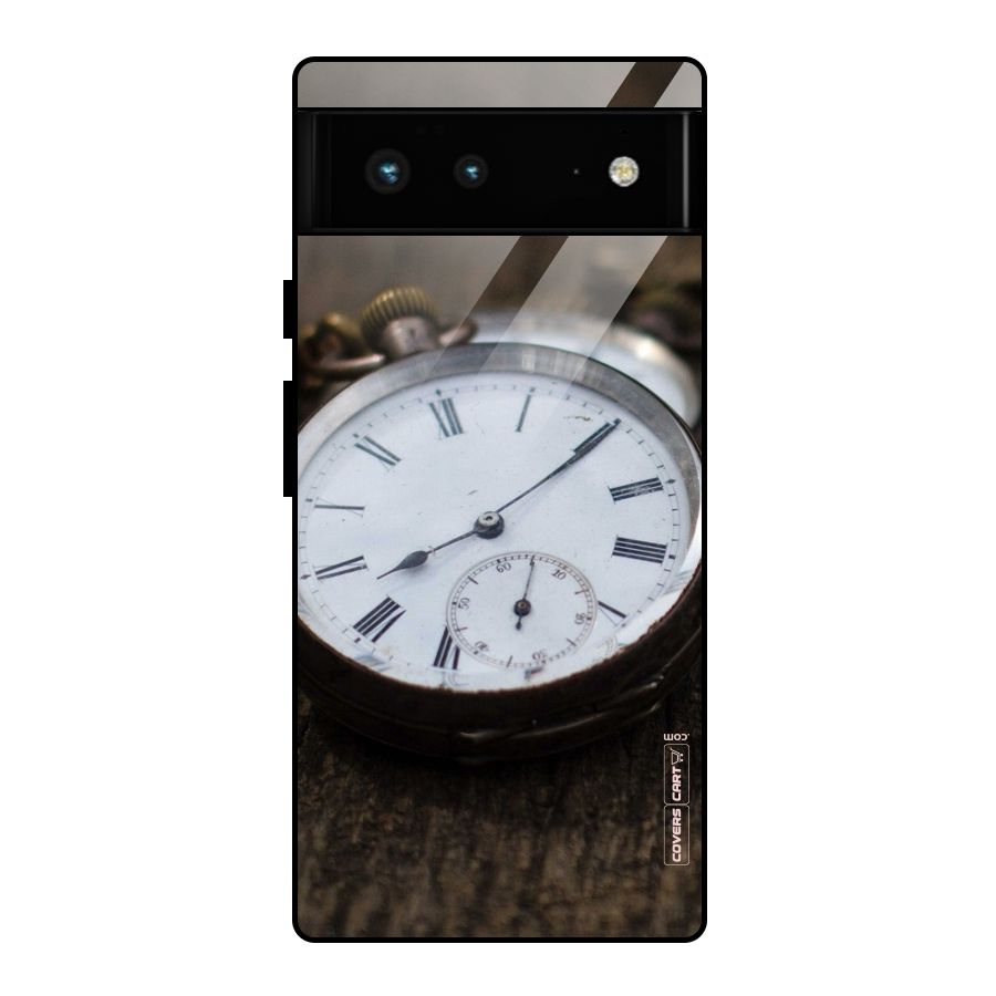 Vintage Clock Glass Back Case for Google Pixel 6