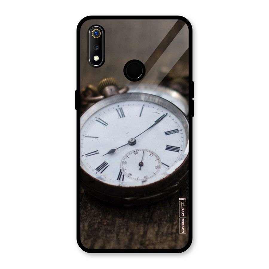 Vintage Clock Glass Back Case for Realme 3i