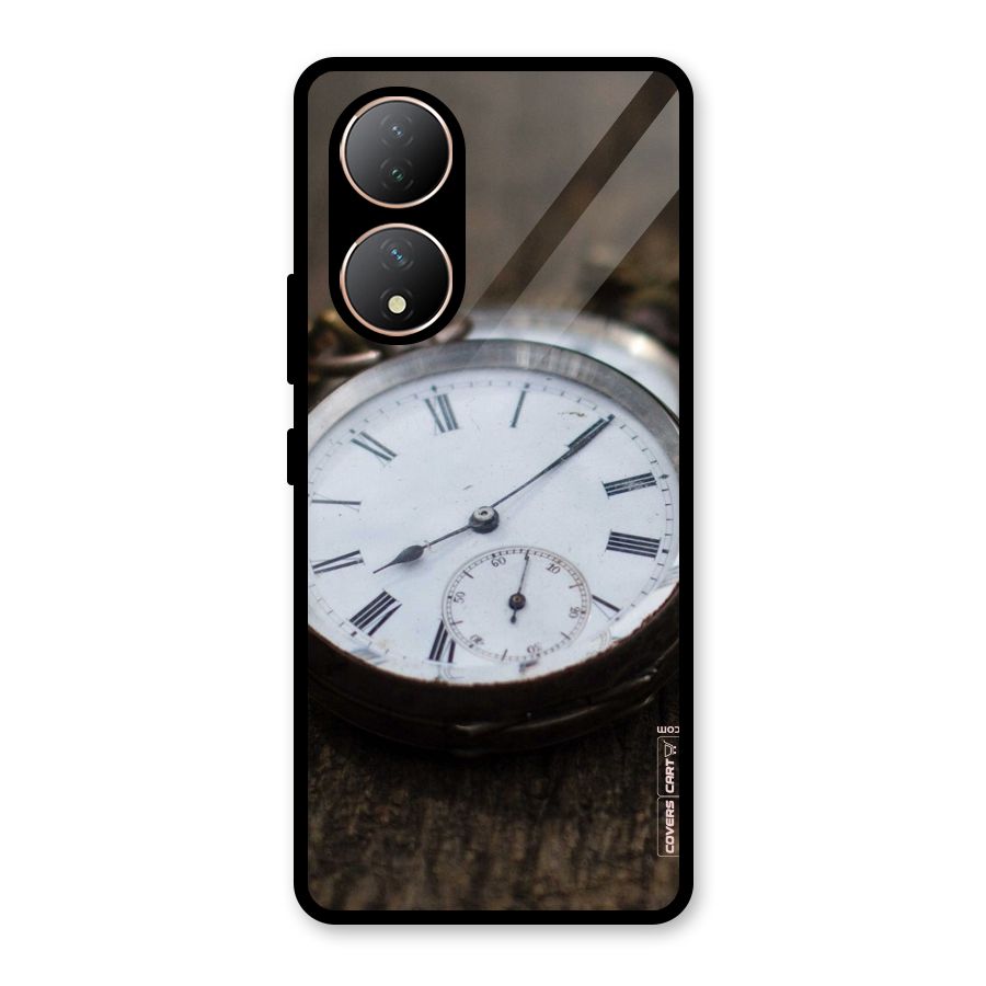 Vintage Clock Glass Back Case for Vivo T2