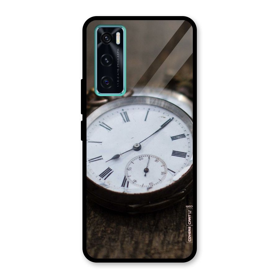 Vintage Clock Glass Back Case for Vivo V20 SE