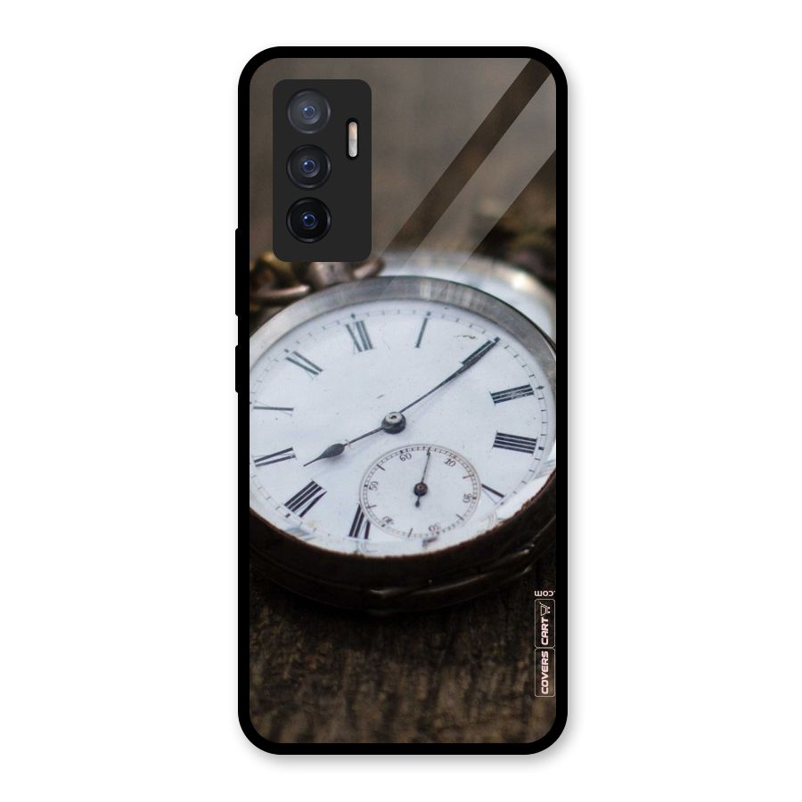Vintage Clock Glass Back Case for Vivo V23e