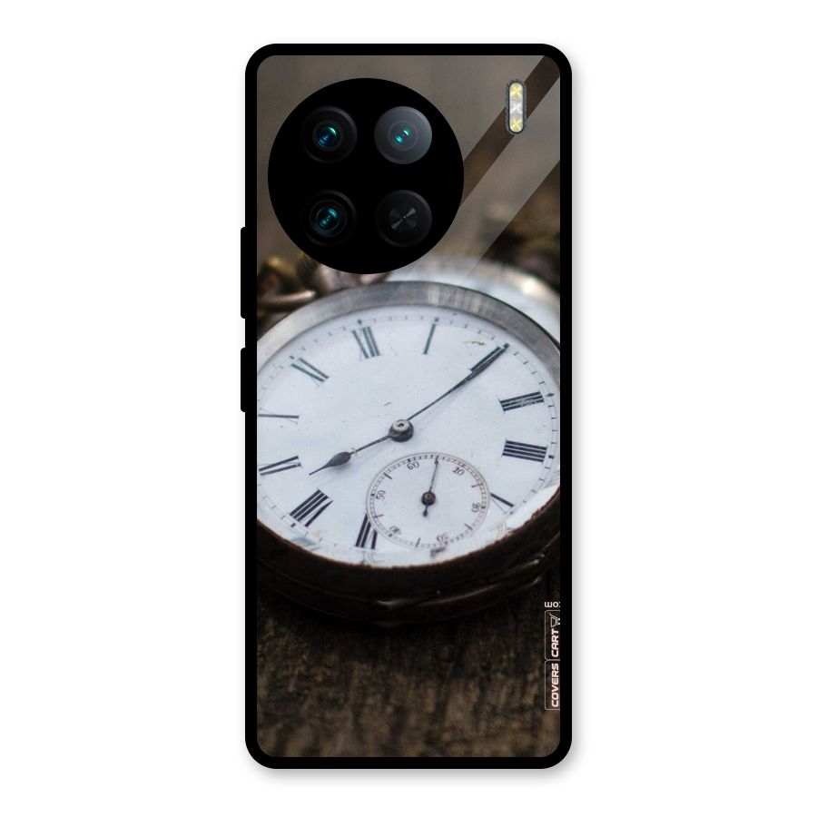 Vintage Clock Glass Back Case for Vivo X90 Pro