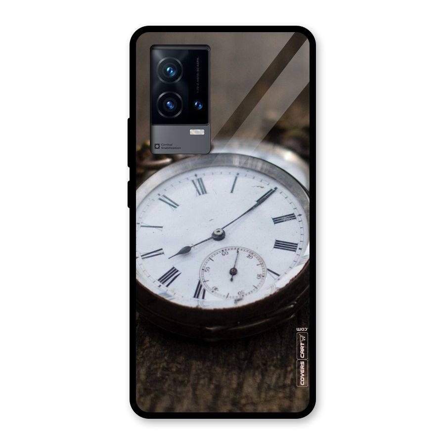 Vintage Clock Glass Back Case for iQOO 9 5G