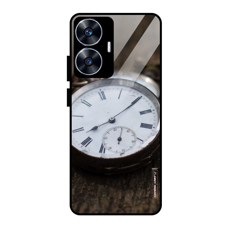 Vintage Clock Glass Back Case for realme C55