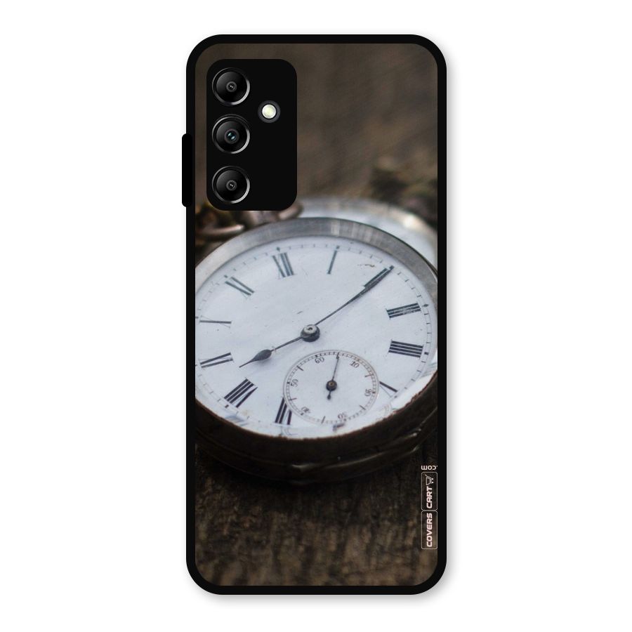 Vintage Clock Metal Back Case for Galaxy A14 5G
