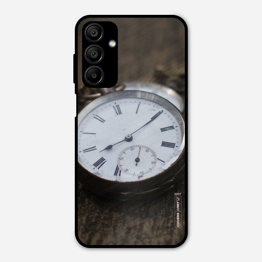 Vintage Clock Metal Back Case for Galaxy A15 5G