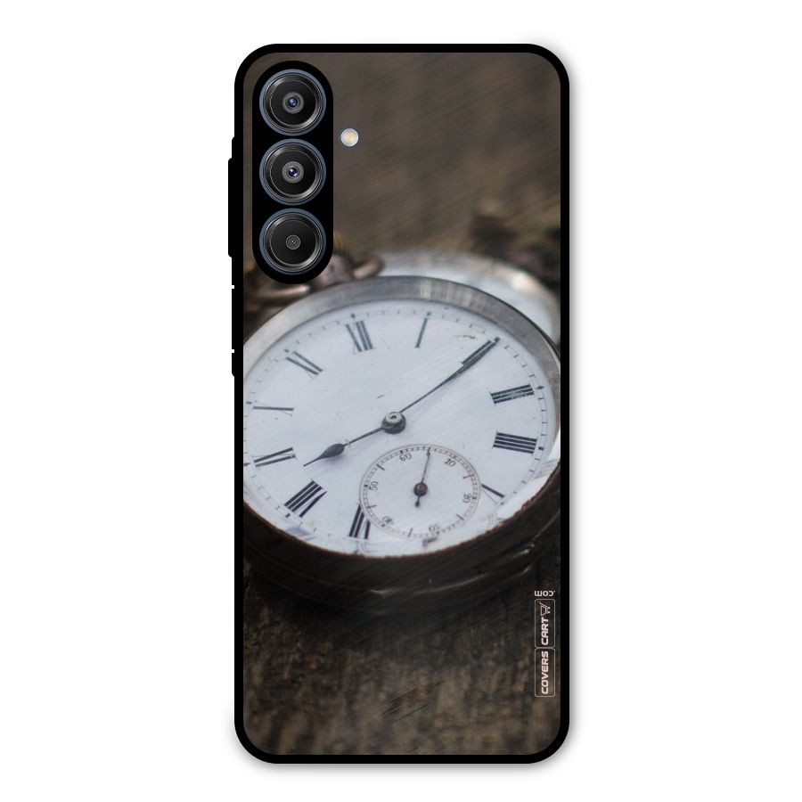 Vintage Clock Metal Back Case for Galaxy A16 5G