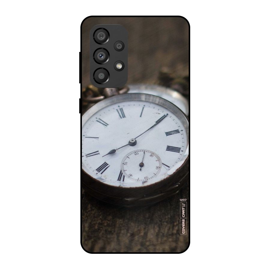 Vintage Clock Metal Back Case for Galaxy A33 5G