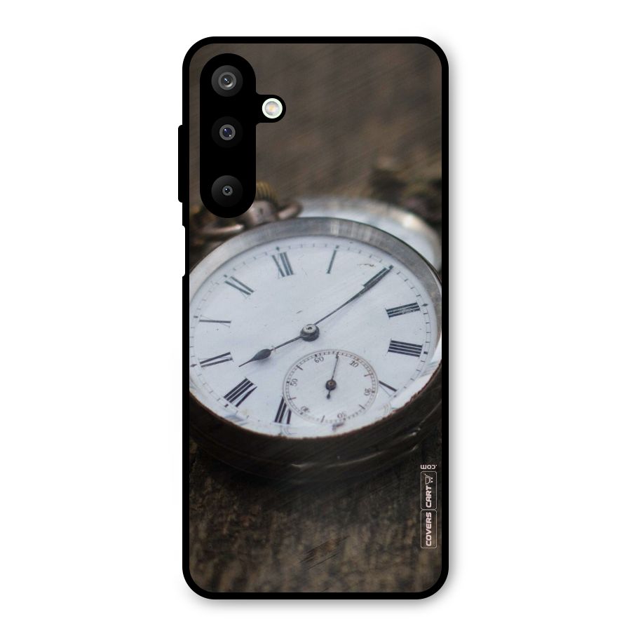 Vintage Clock Metal Back Case for Galaxy M16