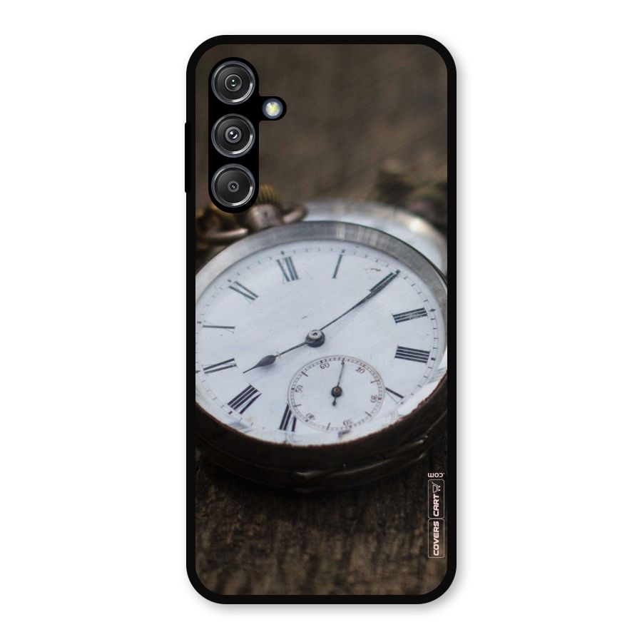 Vintage Clock Metal Back Case for Galaxy M34 5G