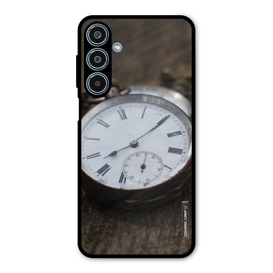 Vintage Clock Metal Back Case for Galaxy M35